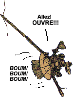 Galileo
 tries to knock the antenna open
