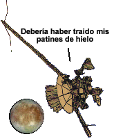 Galileo can see ice chunks on 
 Europa's crust!